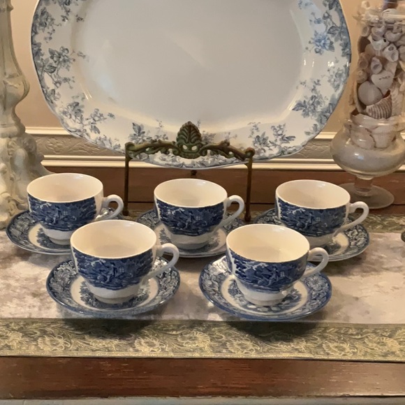 Other - Liberty Blue and White Tea Set Made in England